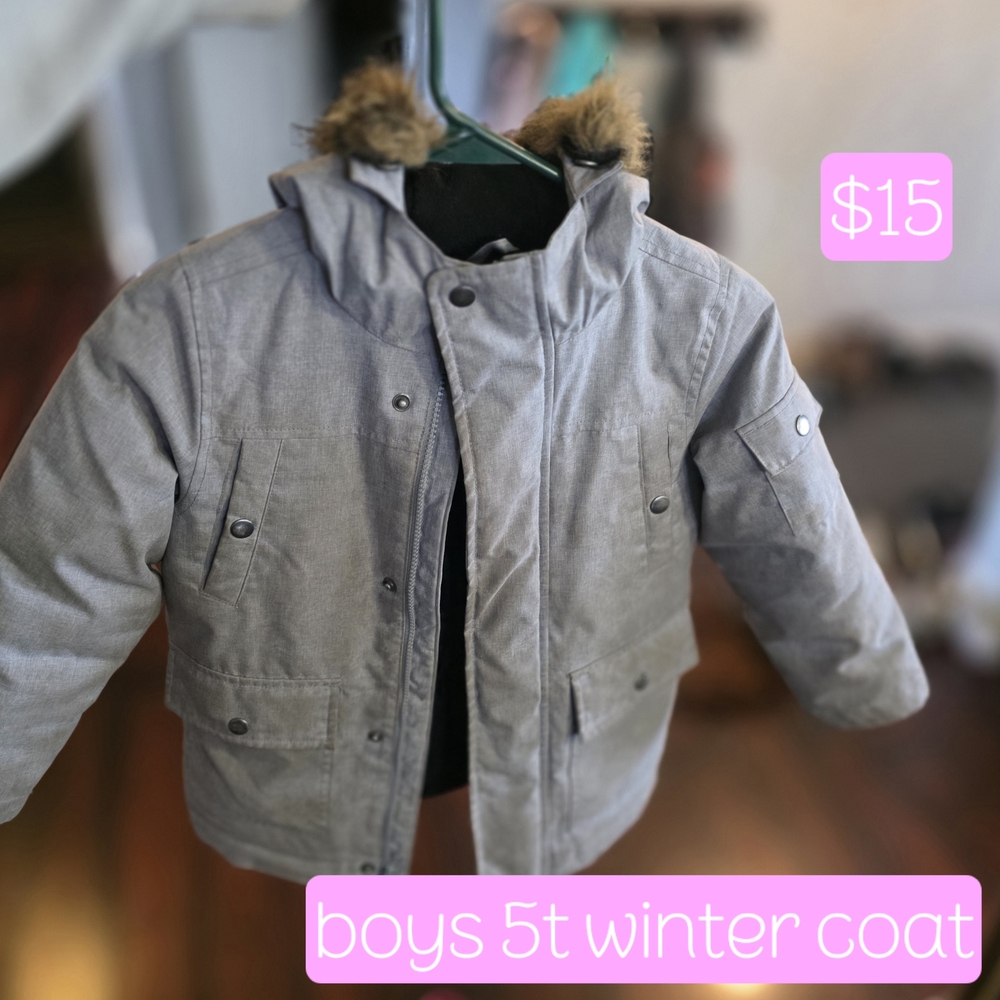Swiss Tech Kids Gray Puffer Jacket